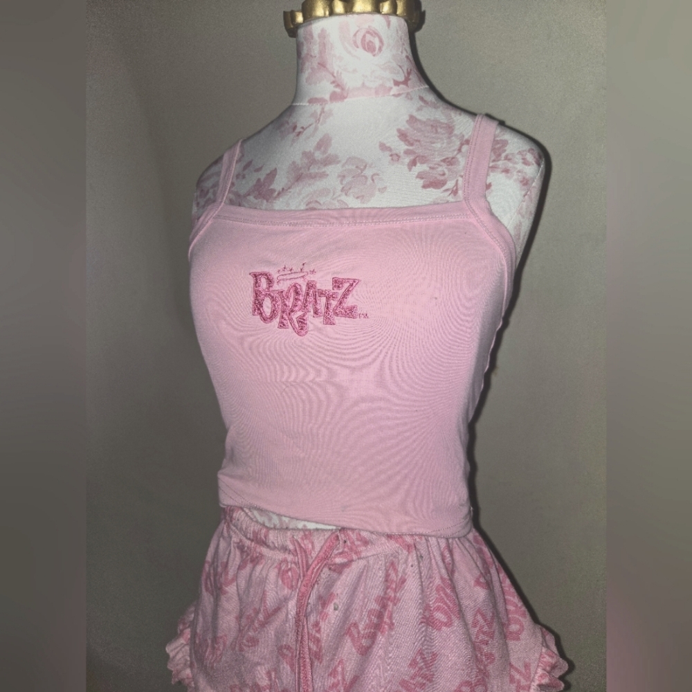 Bratz Soft Pink Ruffled Pajama Set